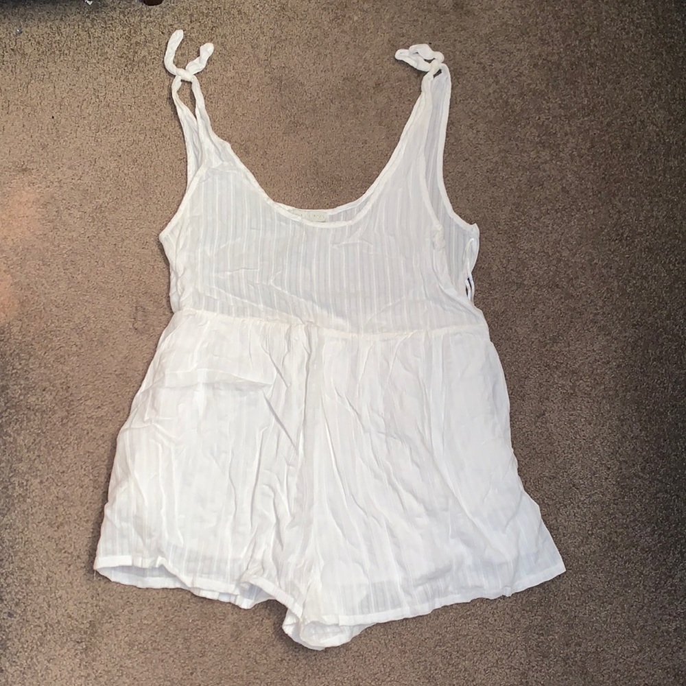 White beach romper